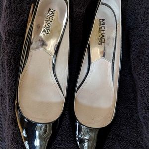 Michael Kors Kitten Black Point Toe Pump Heel 9